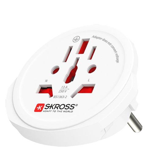 SKROSS cestovní adaptér Europe pro cizince v ČR, typ E/F_1