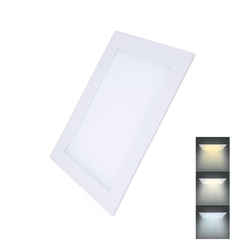Solight LED mini panel CCT, podhledový, 18W, 1530lm, 3000K, 4000K, 6000K, čtvercový - WD