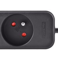 Solight prodlužovací přívod, 4 zásuvky, černý, 3m - PP28_2 (1)