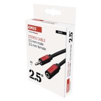 JACK kabel 3,5mm stereo, vidlice - 3,5mm zásuvka 2,5m   SM5102_5 (4)