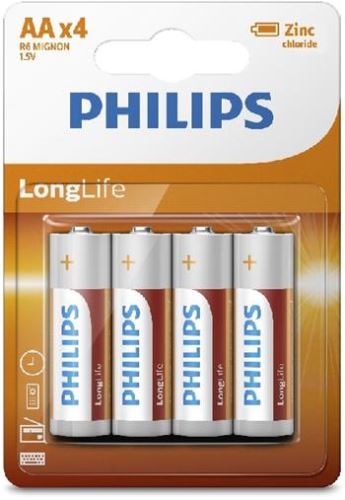 Baterie Philips R6L4B/10 LongLife 4x AA (1,5V)_1