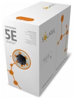 Kabel FTP Cat.5e PE drát venkovní černá 305m/box Solarix (1)