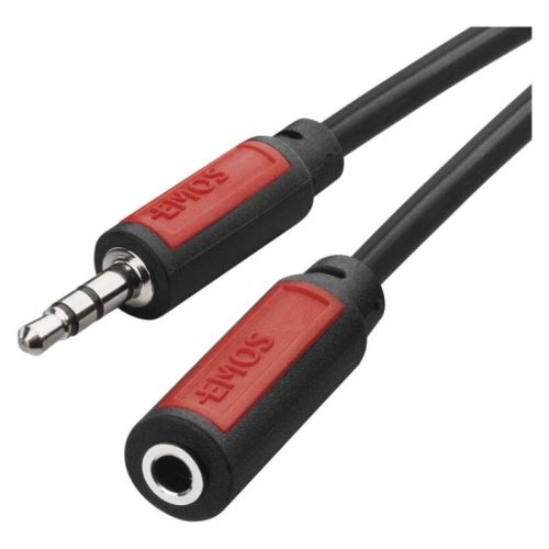 JACK kabel 3,5mm stereo, vidlice - 3,5mm zásuvka 2,5m   SM5102_1
