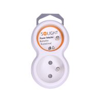 Solight rozbočka, 2x 10A, bílá-šedá - P104_4 (3)