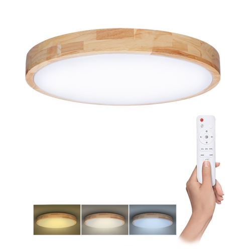 Solight LED osvětlení s dálkovým ovladačem Solid Oak, 48W, 3360lm, 39cm, změna chromatič