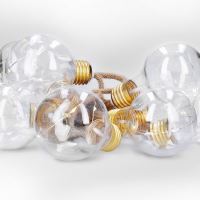 Solight LED dekorativní žárovky na přírodním provazu, 10x žárovka, 30LED, 180cm, časov (4) (4)