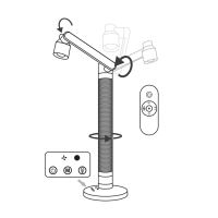 ECOLITE LED stolní lampa dotyková SVEN 10W, volba teploty světla, stmívatelná, RGB pod (5) (5)