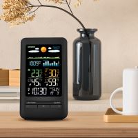 Solight meteostanice, barevný LCD, vnitřní/venkovní teplota a vlhkost, tlak, RCC, čern (1) (1)