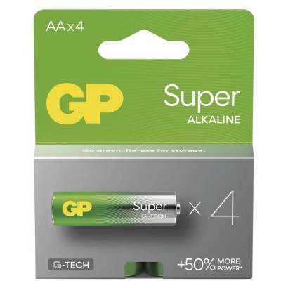 Alkalická baterie GP Super AA (LR6) B01214