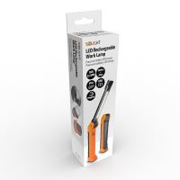 Solight pracovní nabíjecí LED lampa,  500lm + 70lm, COB, Li-Ion, USB, černooranžová - (10) (10)