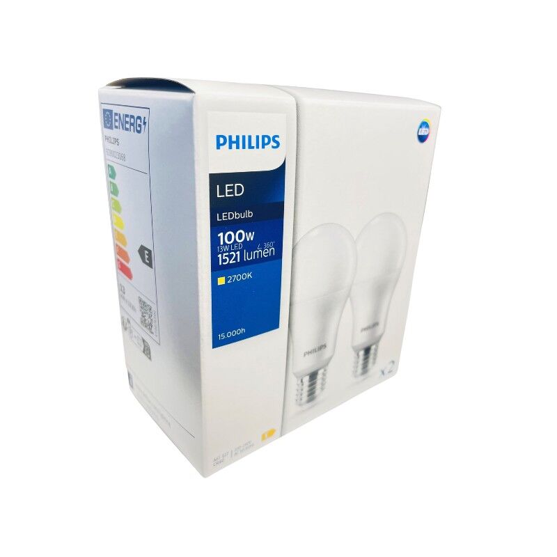 LED žárovka Philips E27 13W/100W 2700K 230V A67 SET2ks P471054