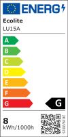 ECOLITE LED stolní lampa dotyková MILA 8W, volba teploty světla, stmívatelná, černá, U (4) (4)