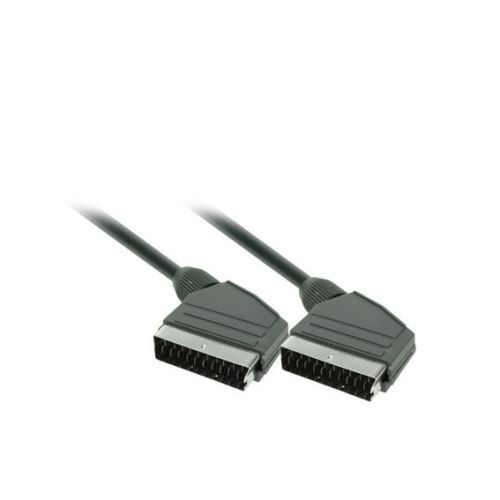 Solight SCART kabel, SCART konektor - SCART konektor, 21pin, 1,5m, průměr 8mm, sáček - S