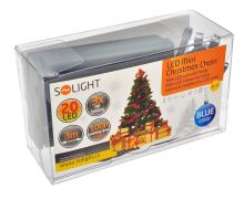 Solight LED vánoční řetěz, 3m, 20xLED, 3x AA, modré světlo, zelený kabel - 1V50-B_5 (4)