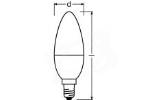 LED žárovka Osram E14 5,5W 2700K 230V B38 FR (3)