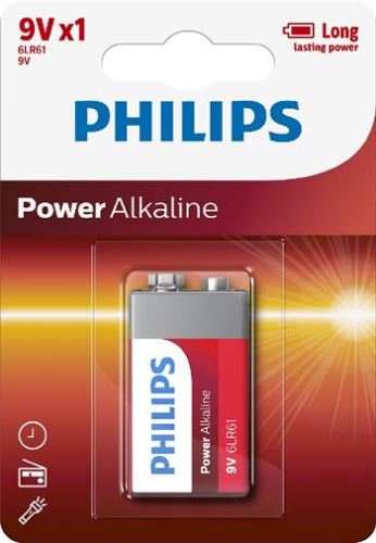 Baterie Philips 6LR61P1B/10 Power Alkaline 9V 1-blister_1