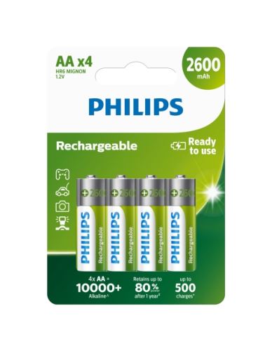 Baterie Philips R6B4B260/10 nabíjecí AA 2600 mAh 4ks_1