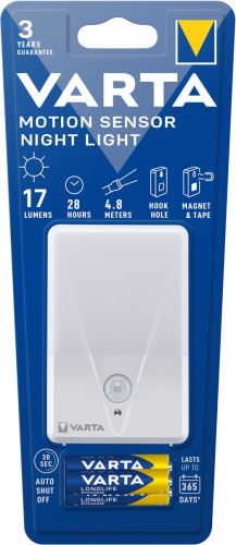 Svítilna VARTA 16624 LED Motion Sensor Night Lightsvít.noční VARTA + čidlo 17lm +3R3 bíl