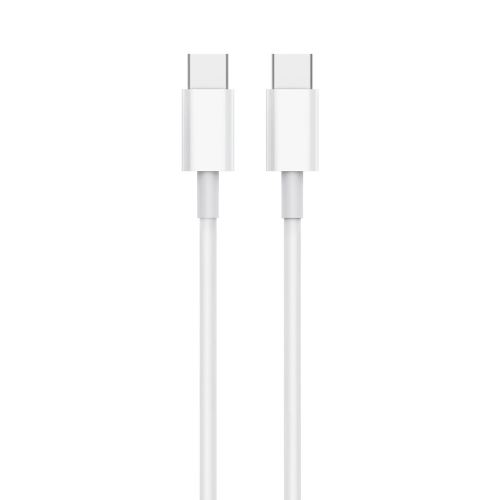 Nabíjecí a datový kabel TECHNIK USB-C/USB-C 1m, 60W 20V 3A, bílý