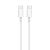 Nabíjecí a datový kabel TECHNIK USB-C/USB-C 1m, 60W 20V 3A, bílý