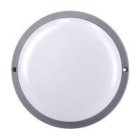 Solight LED venkovní osvětlení kulaté, 20W, 1500lm, 4000K, IP54, 20cm, šedá barva - WO (4) (4)