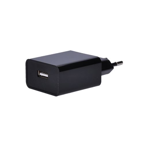 Solight USB nabíjecí adaptér, 1x USB, 2400mA, AC 230V, černý - DC47_1
