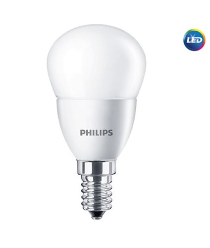 LED žárovka Philips E14 5W 2700K 230V P45 FR   P312647LEDž.PH.E14 ilum.40W/2700K/5W mat.