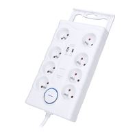 Solight přepěťová ochrana, 8z, USB A+C, 2m, bílá - PO80_6 (5)