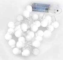 Solight LED vánoční řetěz barevné koule, 40x LED, 4m, 2x AA - 1V274_5 (4)