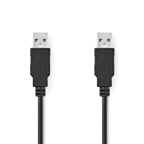 Kabel USB 2.0 A konektor - USB-A konektor, 1m, CCGL60000BK10