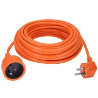 Solight 1z prodlužovací přívod - spojka, 15m, 3 x 1,5mm2, oranžová - PS12O_2 (1)