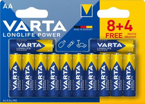 Baterie Varta 4906, AA/R06 alk. B12VARTA  4906B12 R06alk.POWER 8+4_1