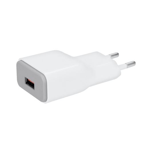 Solight USB nabíjecí adaptér, fast charge: 1x USB Qualcomm, 5V2A/9V1.5A/12V1A, AC 230V, 