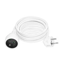 Solight prodlužovací přívod - spojka, 1 zásuvka, 10m, 3 x 1,5mm2, bílá - PS06_2 (1)