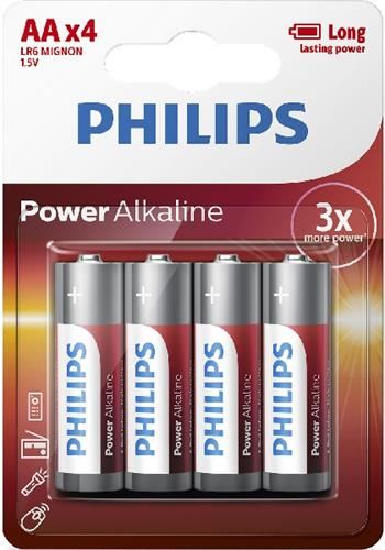 Baterie Philips LR6P4B/10 Power Alkalická AA 4ks_1
