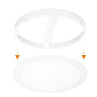 Solight LED mini panel koupelnový 2v1, 3CCT, podhledový/přisazený, 24W, 2040lm, IP54,  (7) (7)