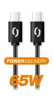 Datový kabel ALIGATOR POWER 65W, USB-C/USB-C 3A 1,5m, černý_4 (3)