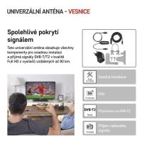 Anténa univerzální VILLAGE MOON–V900, DVB-T2, FM, DAB, filtr LTE/4G/5G_5 (4)