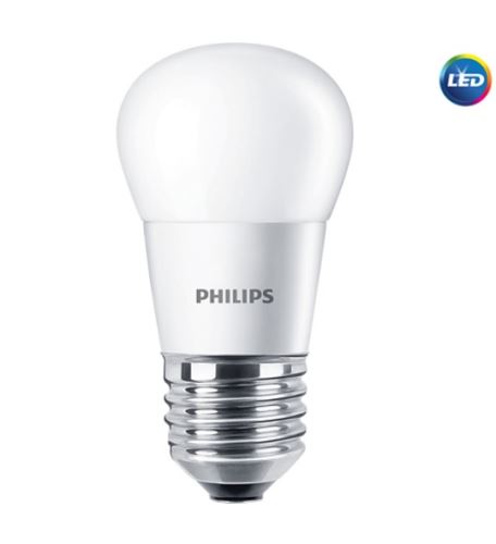 LED žárovka Philips, E27, 5W 2700K 230V P45 FR    P312623LEDž.PH.E27 ilum.40W/2700K/5W m