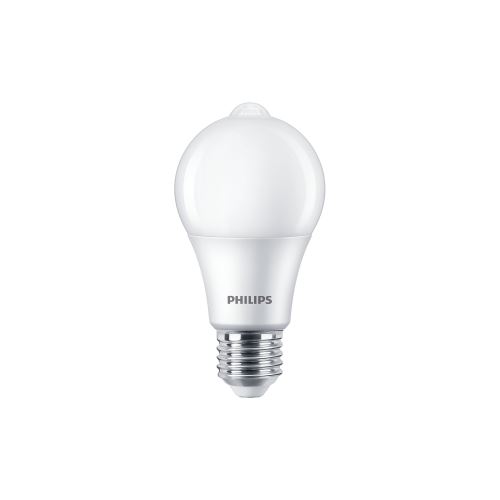 LED žárovka Philips E27 8W/60W + sensor, 2700K 230V A60  P782733_1