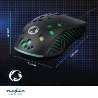 Gaming Mouse GMWD410BK kabelové | 800 / 1200 / 2400 / 3200 / 4800 / 7200 dpi | Nastavitelné DPI | Počet tlačítek: 7 | Programovatelná tlačítka | Pro praváky | 1.50 m | RGB (9)