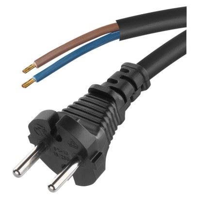 Kabel flexo guma 2x1mm, černá, 3m S03030_1
