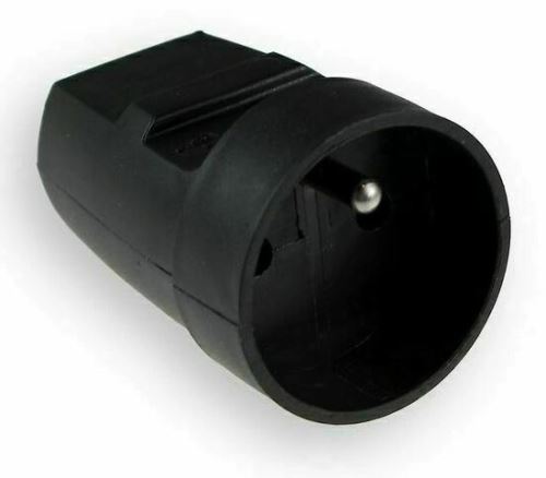 Instalační zásuvka přímá, 230V, černá, IP20  G-10-2  L124