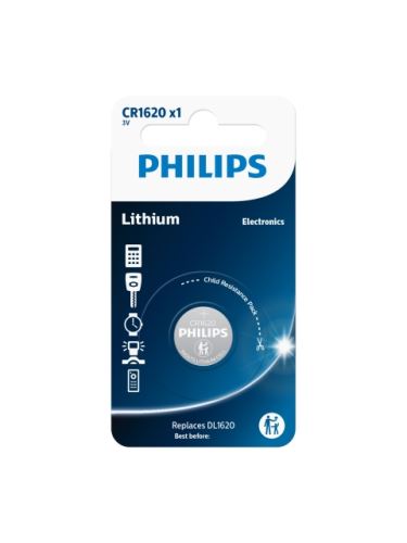 Baterie Philips CR1620/00B Lithium 3.0V coin 1-blister (16.0x 2.0)_1