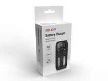 Solight nabíječka baterií Li-Ion, LiFePO4, Ni-MH/CD, AA, AAA, 18650, 2000mA, 2 kanály, (3) (3)