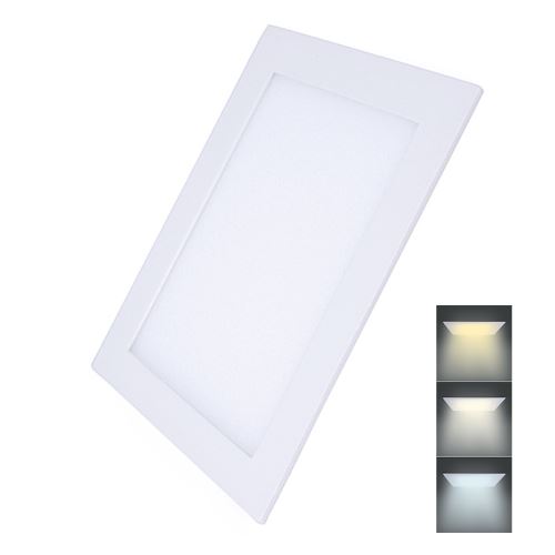 Solight LED mini panel CCT, podhledový, 24W, 1800lm, 3000K, 4000K, 6000K, čtvercový - WD