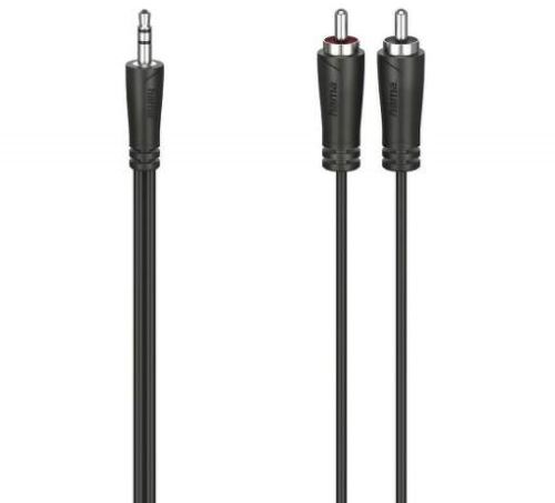 Kabel JACK 3,5mm stereo, vidlice - 2x CINCH vidlice 3m Hama 205111