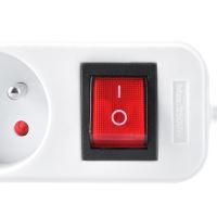 Solight prodlužovací přívod, 6 zásuvek, bílý, vypínač, 2m - PP71_2 (1)