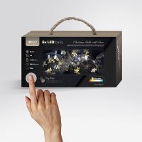 Solight sada LED vánočních koulí s hvězdami, vel. 8cm, 6ks, 30LED,časovač, tester, 3xA (2) (2)
