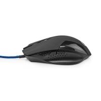 Gaming Mouse GMWD110BK kabelové | 1200 / 2400 / 4800 / 7200 dpi | Nastavitelné DPI | Počet tlačítek: 6 | Programovatelná tlačítka | Pro praváky | 1.50 m | Bez Osvětlení (2)